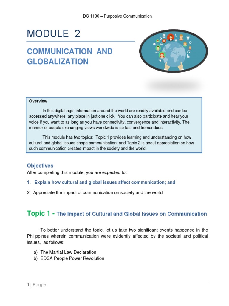 Communication and Globalization - JRD | PDF | Stereotypes