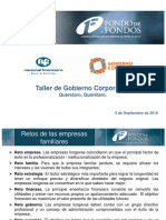 TALLER GOBIERNO CORPORATIVO Septiembre 2016