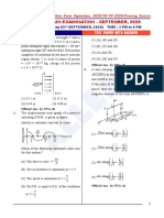 Final JEE - Main Exam September 2020 Evening Session Physics Test Paper with Answers