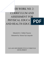 Paper Work No. 2: Curriculum and Assessment For Physical Education and Health Education