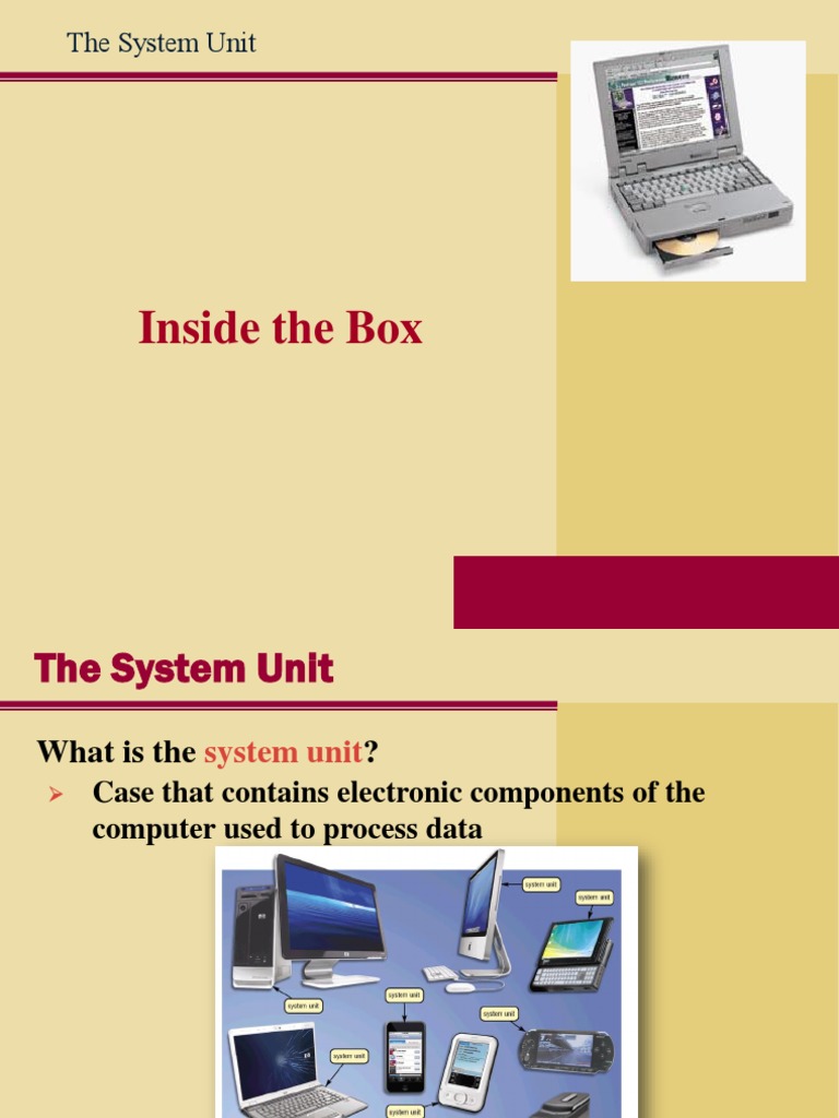 Lecture 5 - Systemunit PDF | PDF | Random Access Memory | Central ...