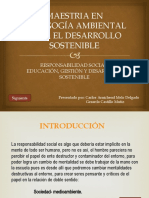 MAESTRIA EN PEDAGOGÍA AMBIENTAL PARA EL DESARROLLO SOSTENIBLE (1) .PPSX