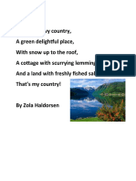 Norway Zola Poem