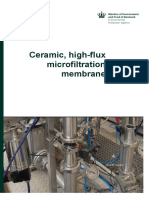 Ceramic, High-Flux Microfiltration Membrane: Final Report