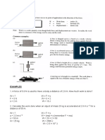 Energy and Work Equations