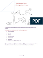 The Viniyoga of Āsana - 6. Planning An Āsana Practice: For Example How Would We Consider The Following Situation