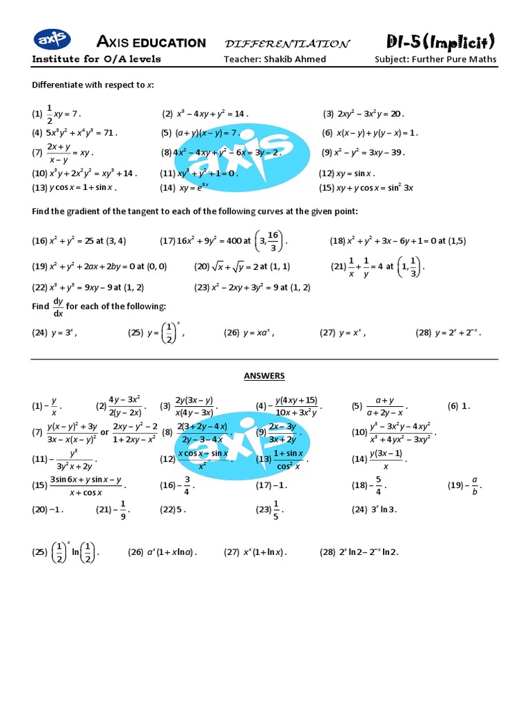Di 5 Implicit Xis Education Pdf
