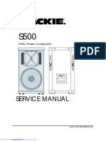 Service Manual: 2-Way Passive Loudspeaker