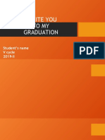 I Invite You To My Graduation: Student's Name V Cycle 2019-II