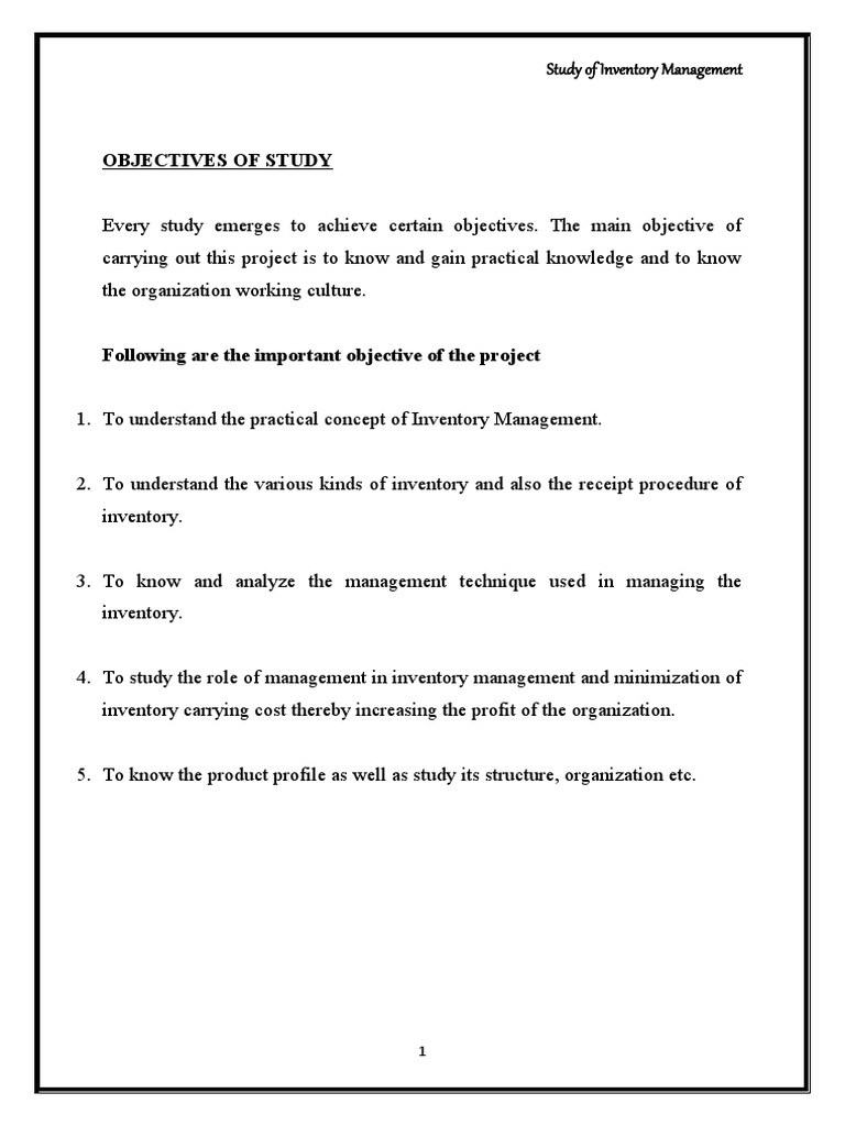 Inventory Management Final Project | PDF | Inventory | Business Process ...