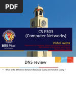 CS F303 (Computer Networks) : Vishal Gupta