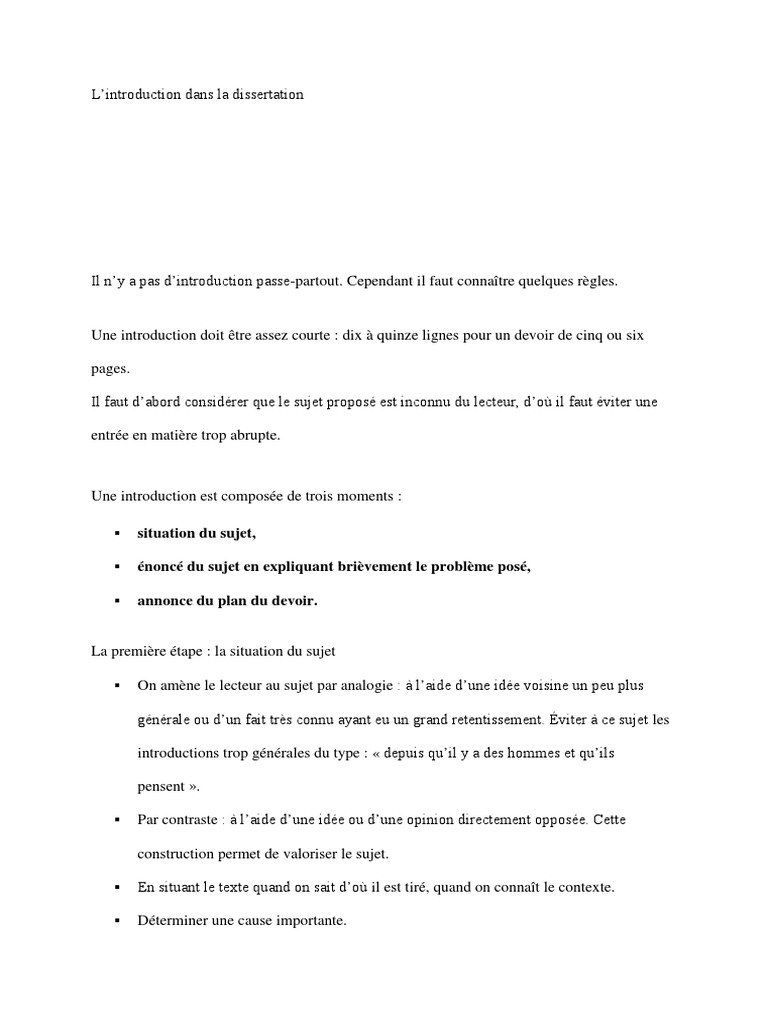 Méthodologie De Dissertation Schémas D opposition Plan à La Française Intro D'une Dissertation PDF | PDF | Vérité | Science