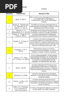 Literature Matrix