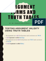 Lesson 3 - Part 4 (Argument Forms and Truth Tables)