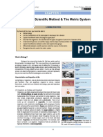 Biology, The Scientific Method & The Metric System