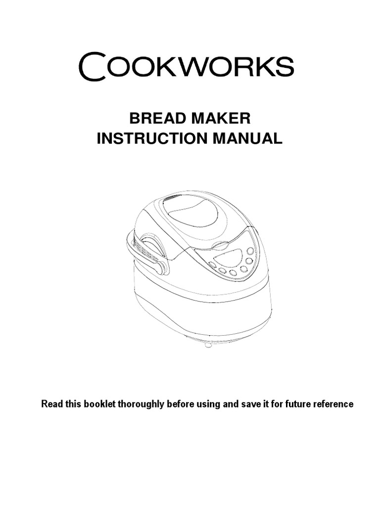 thumbnail image 2 of Pillsbury Model 1015 Bread Maker Machine Instruction Manual & Recipe Book 2 of 6