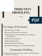 Community Profiling: Lesson 5