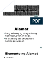 Elemento NG Alamat at Mga Pahayag Sa Paghahambing