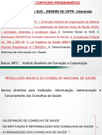 Apostila Legislação Aplicada ao SUS - EBSERH HC UFPR - Intensivão Aulas 11 a 16