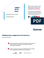 Building Cyber Judgement in The Business: Research Discussion For Cisos