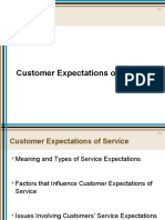 Customer Expectations of Service