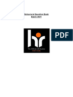 Behavioral Question Bank PDF
