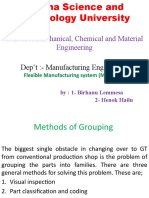 School of Mechanical, Chemical and Material Engineering: Dep't:-Manufacturing Engineering
