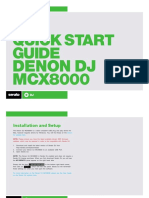 Denon MCX8000 Quickstart Guide