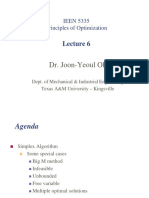 Dr. Joon-Yeoul Oh: IEEN 5335 Principles of Optimization