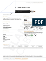 5kV 6mm Xlpe Cts PVC Cable: Application Standards