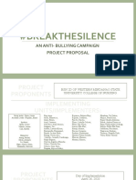#Breakthesilence: An Anti-Bullying Campaign Project Proposal