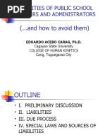 Liabilities of Public School Teachers and Administrators: (... and How To Avoid Them)