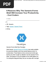 5 Reasons Why The Xamarin - Forms Shell Will Increase Your Productivity. - Cool Coders