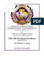 THE-106 Serving in Excellence, Student Notes PDF