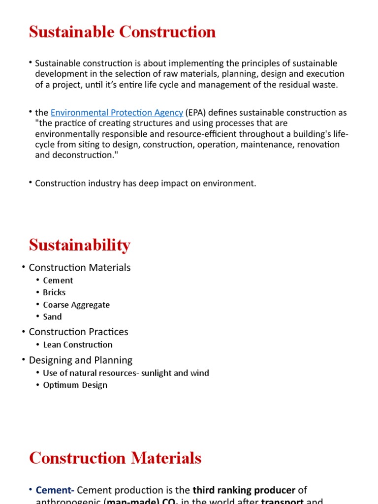 Understanding Sustainable Construction | PDF | Sustainable Architecture ...