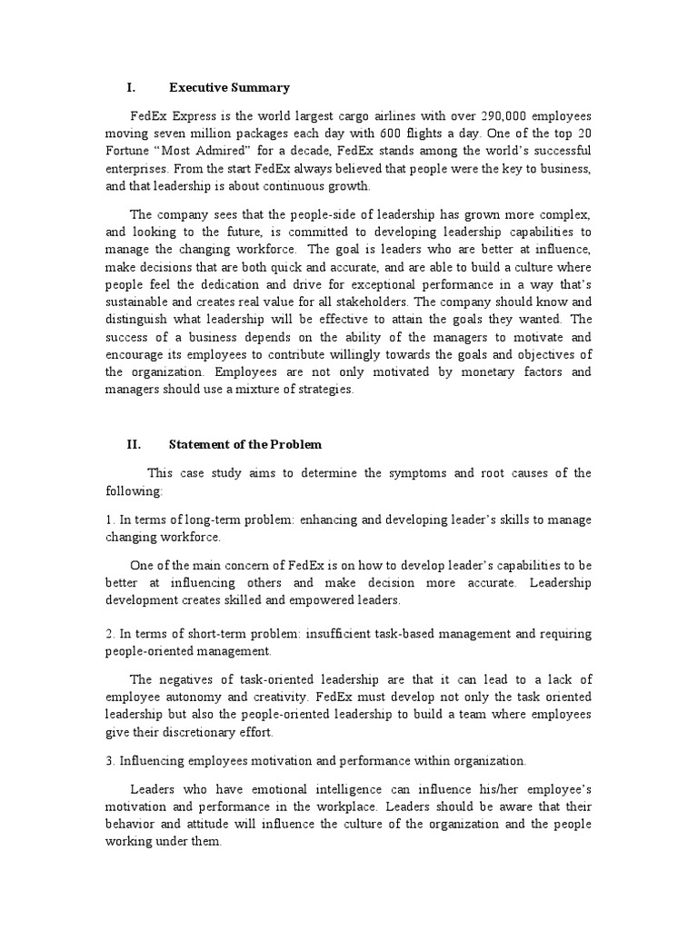 Executive Summary | Download Free PDF | Leadership | Motivation