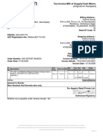 Tax Invoice document with billing and shipping details