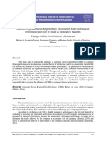 Effect of Corporate Social Responsibility Disclosure (CSRD) On Financial Performance and Role of Media As Moderation Variables