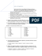 Worksheet Introducción a la lingüística (1)