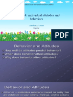 Chapter 4: Individual Attitudes and Behaviors: Annaliza A. Lacasa