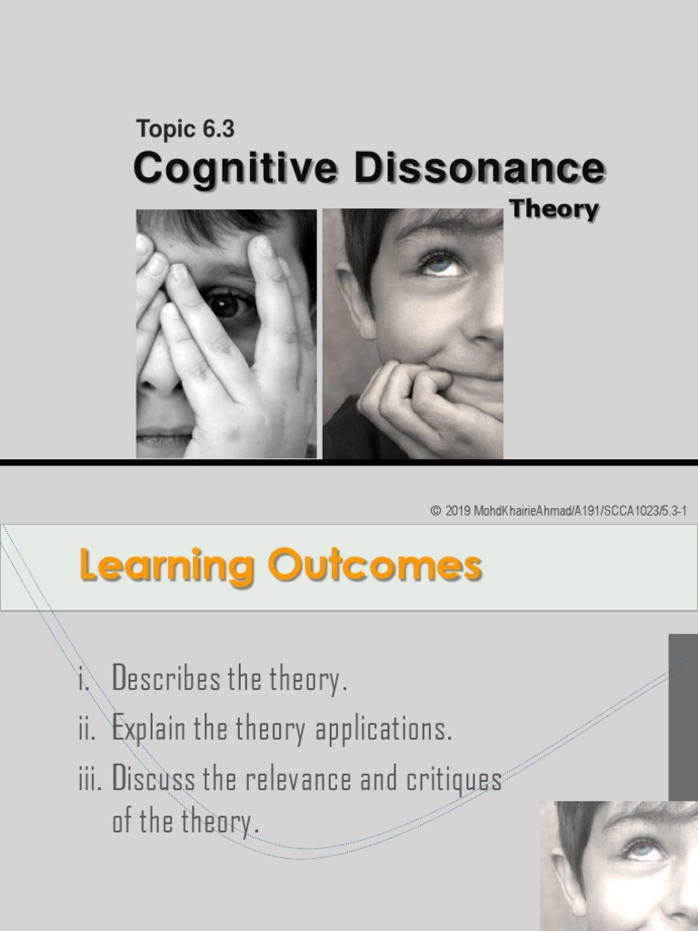 Cognitive Dissonance Theory Pdf