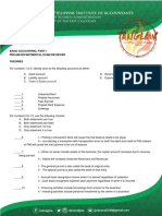 Prelim Departmental Exam Reviewer With Answer Key PDF