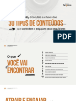 Calendário Editorial para Terapeutas com 30 tipos de conteúdo