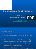 PRO458 - Chapter 2 - The History of Public Relations