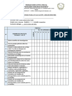 LISTA DE COTEJO PARA EVALUACIÓN QUIMESTRAL 10mo