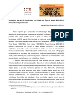 A Redução Da Taxa de Homicídios No ES