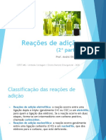 Reações de adição - 2ª parte - SLIDES