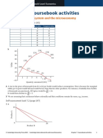 Answers To Coursebook Activities: Chapter 7: The Price System and The Microeconomy