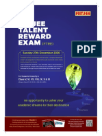 Fiitjee Talent Reward Exam: (FTRE)
