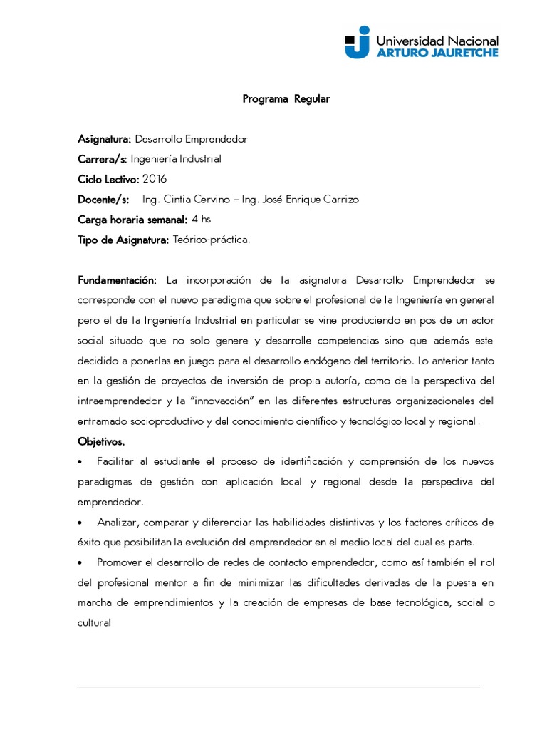 Desarrollo Emprendedor PDF | PDF | Iniciativa empresarial | Evaluación